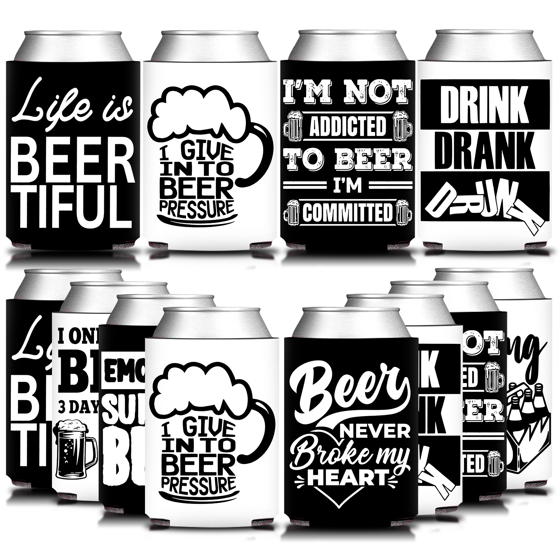 12Pcs, Black White Beer Theme  - Wedding Fountain 리뷰 및 가격