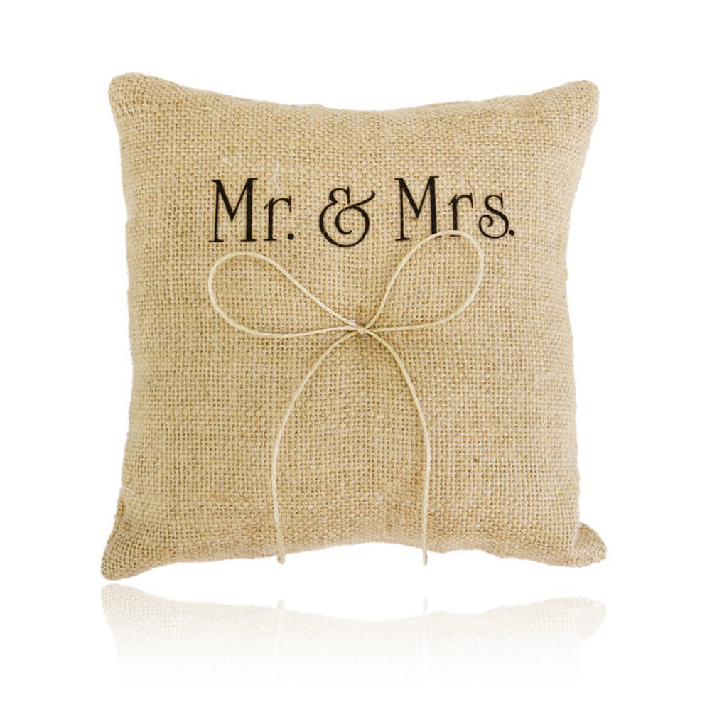 Rustic Burlap Ring Pillow Hand - Ring Bearer Pillow 리뷰 및 가격