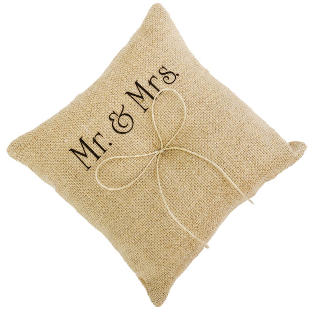 Rustic Burlap Ring Pillow Hand - Ring Bearer Pillow 리뷰 및 가격